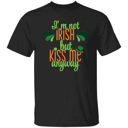 St. Patty Classic Unisex T-Shirt - "I'm Not Irish But Kiss Me Anyway" - Expressive DeZien 