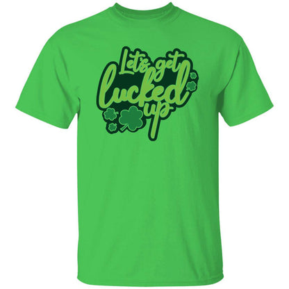 St Patty Classic Unisex T-Shirt - "Let's Get Lucked Up Tonight" - Expressive DeZien 