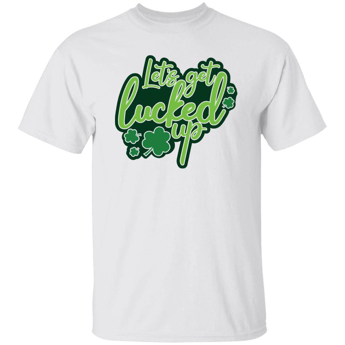 St Patty Classic Unisex T-Shirt - "Let's Get Lucked Up Tonight" - Expressive DeZien 