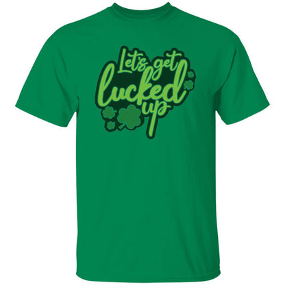 St Patty Classic Unisex T-Shirt - "Let's Get Lucked Up Tonight" - Expressive DeZien 