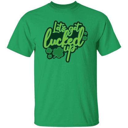 St Patty Classic Unisex T-Shirt - "Let's Get Lucked Up Tonight" - Expressive DeZien 