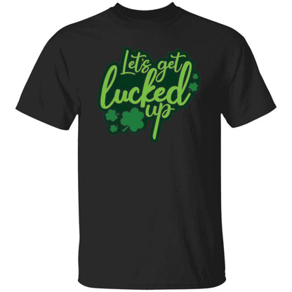 St Patty Classic Unisex T-Shirt - "Let's Get Lucked Up Tonight" - Expressive DeZien 