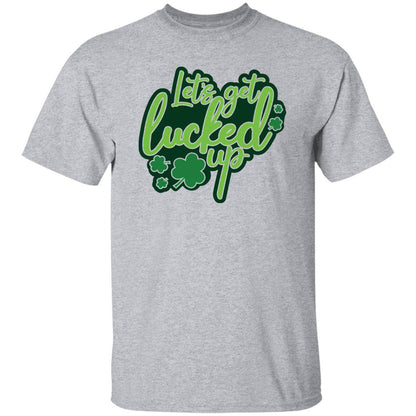 St Patty Classic Unisex T-Shirt - "Let's Get Lucked Up Tonight" - Expressive DeZien 